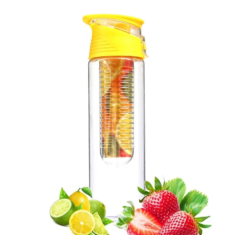 bouteille infuseur de fruits sans paille