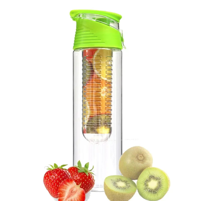 bouteille infuseur de fruits sans paille