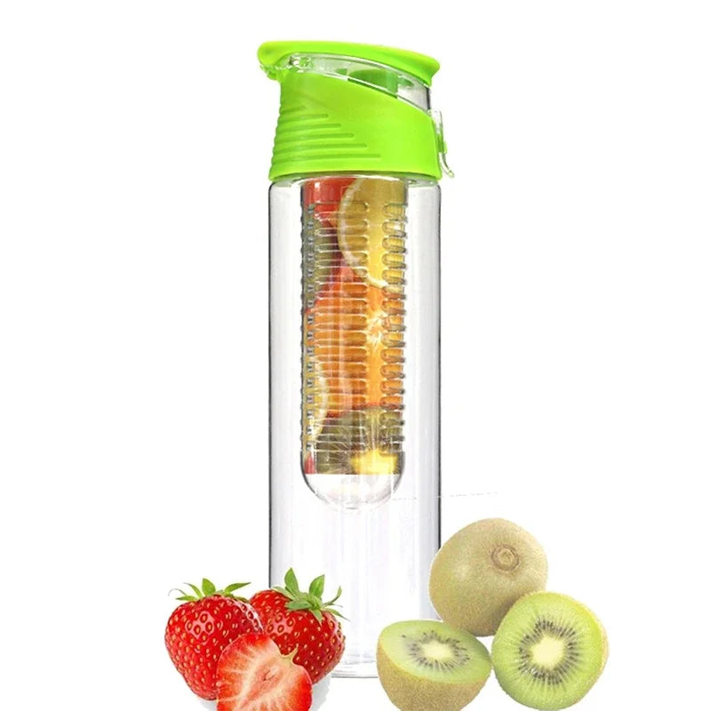bouteille infuseur de fruits sans paille