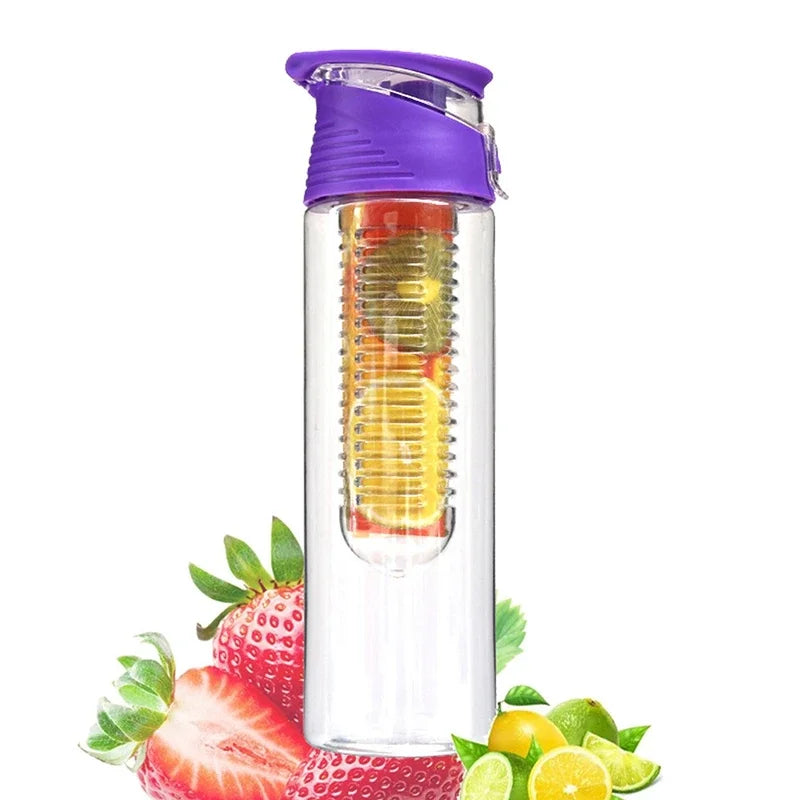 bouteille infuseur de fruits sans paille