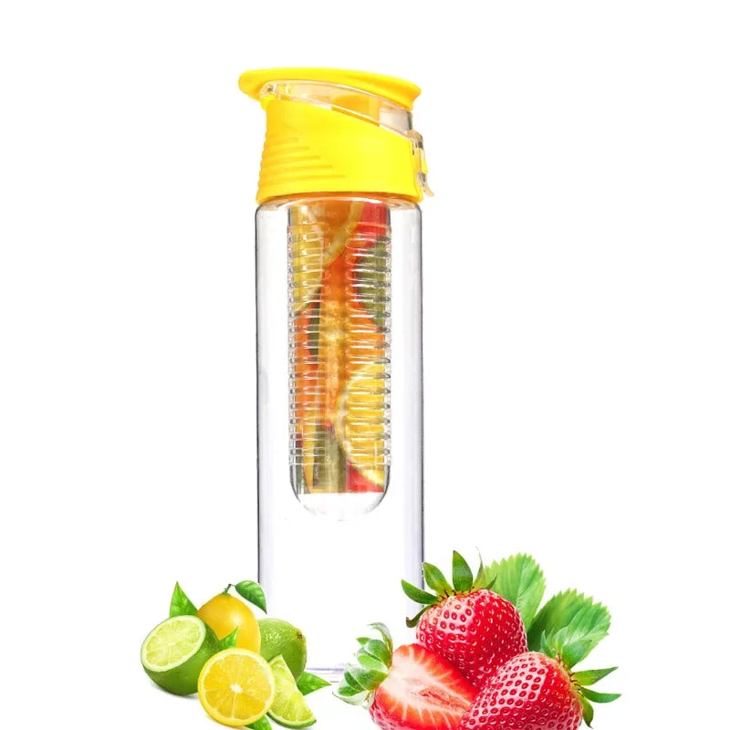 bouteille infuseur de fruits sans paille